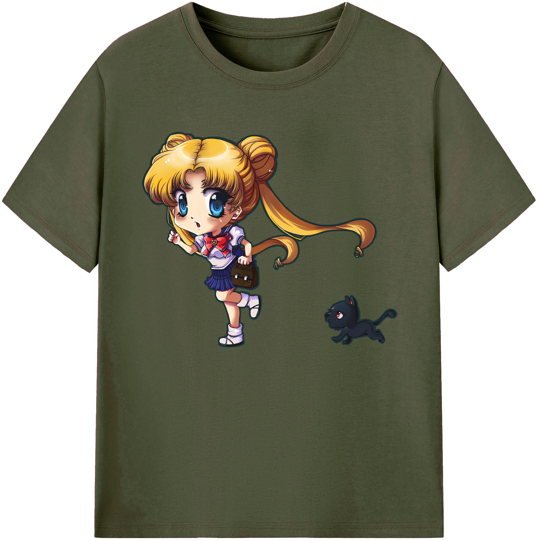 （画像用） 美少女戦士セーラームーン 愛野 美奈子 あいの みなこ Sailor Moon Aino Minako 綿100％ メンズ半袖Tシャツ｜肌触りやわらか＆通気性